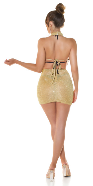 Glitter Dress / Cover-Up Gold